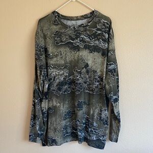 Men’s Realtree eXcape Long Sleeved Camouflage Hunting Shirt, Size 3XL 54-56